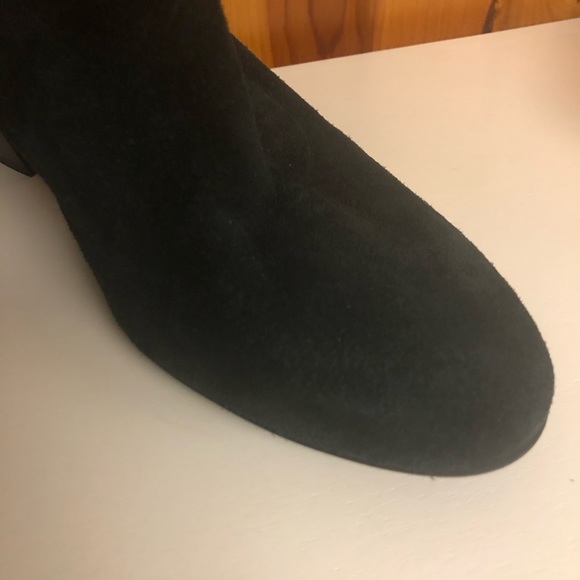 AQUATALIA made in Italy size black short ankle boots / booties leather 10 - Picture 11 of 14